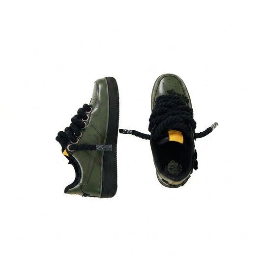 Custom Air Force 1 Olive Green Black Rope Laces – BL4IR