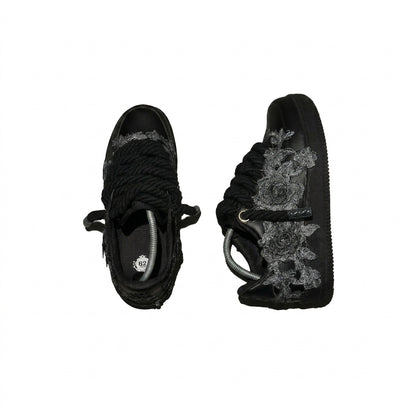 Custom Air Force 1 Silver Floral Embroidery – BL4IR