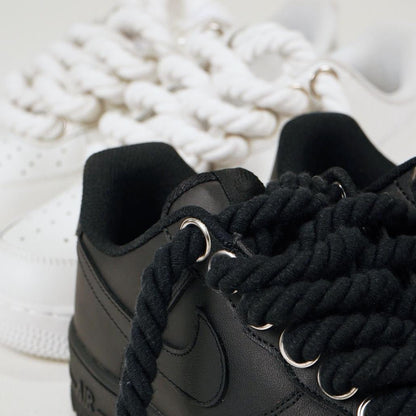 Custom Air Force 1 Black Rope Laces – BL4IR - BL4IR