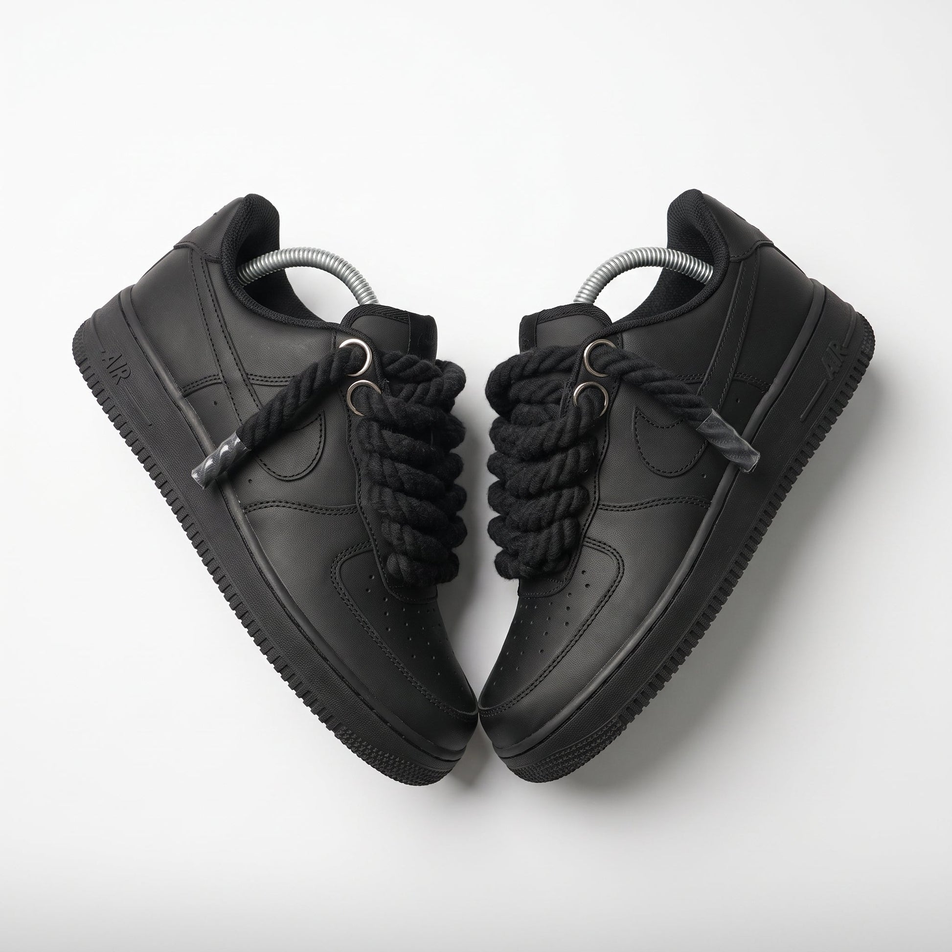Custom Air Force 1 Black Rope Laces – BL4IR - BL4IR