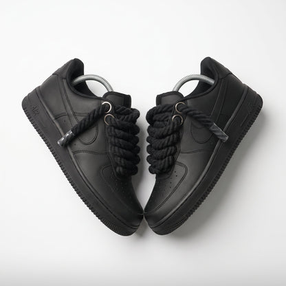 Custom Air Force 1 Black Rope Laces – BL4IR - BL4IR