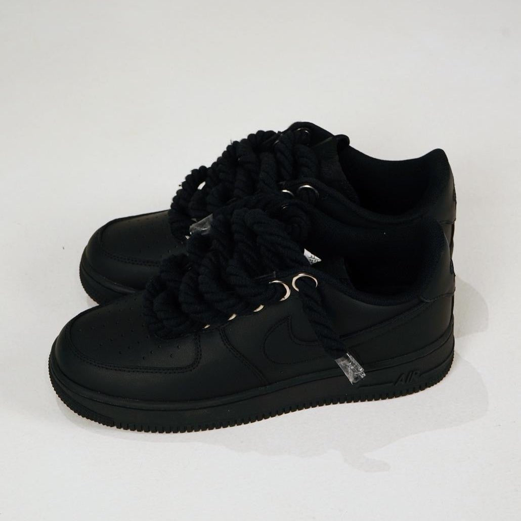 Custom Air Force 1 Black Rope Laces – BL4IR - BL4IR