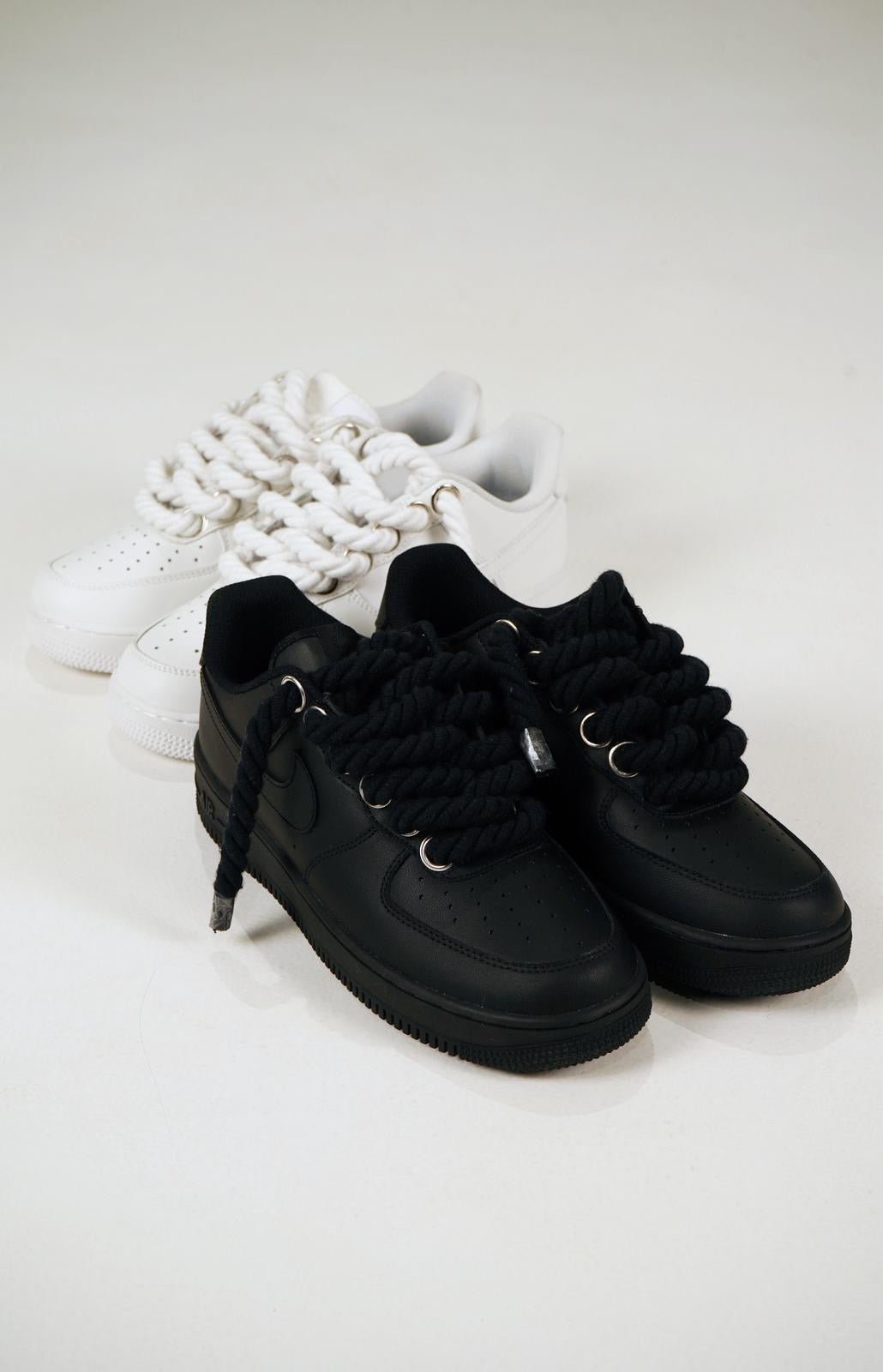 Custom Air Force 1 Black Rope Laces – BL4IR - BL4IR