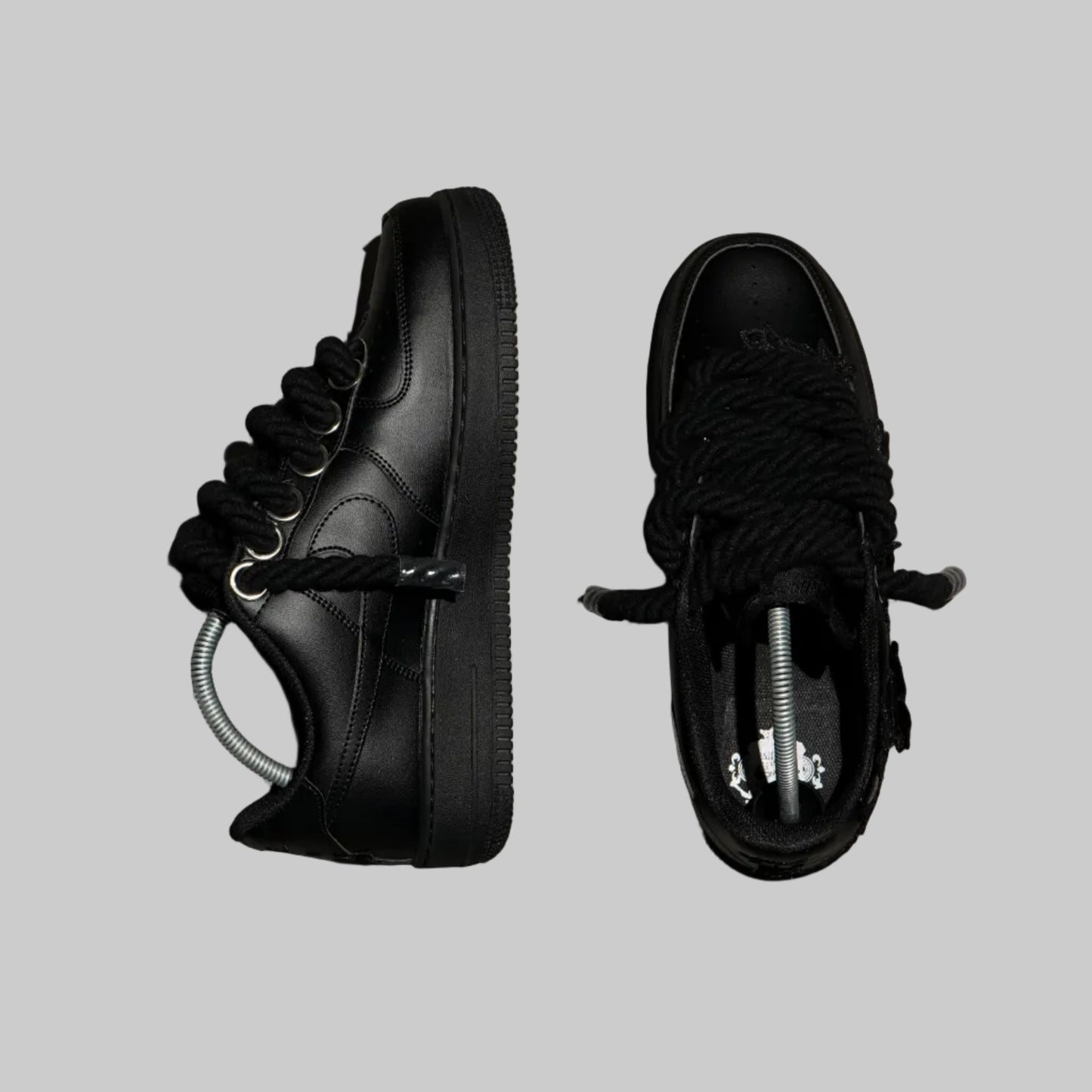 Custom Air Force 1 Black Rope Laces – BL4IR - BL4IR