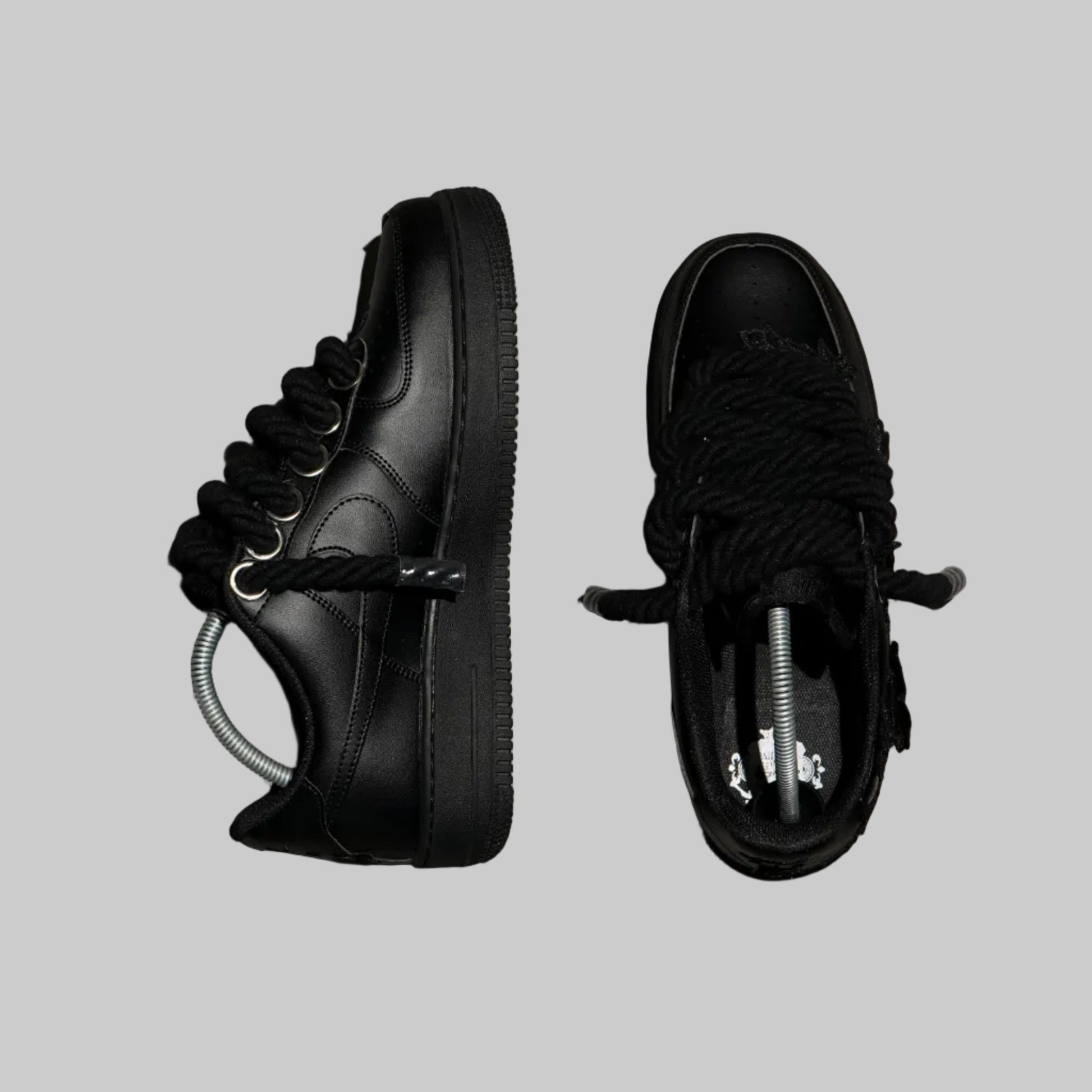 Custom Air Force 1 Black Rope Laces – BL4IR - BL4IR