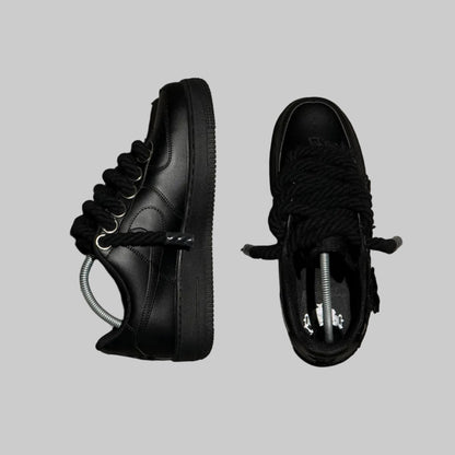 Custom Air Force 1 Black Rope Laces – BL4IR - BL4IR
