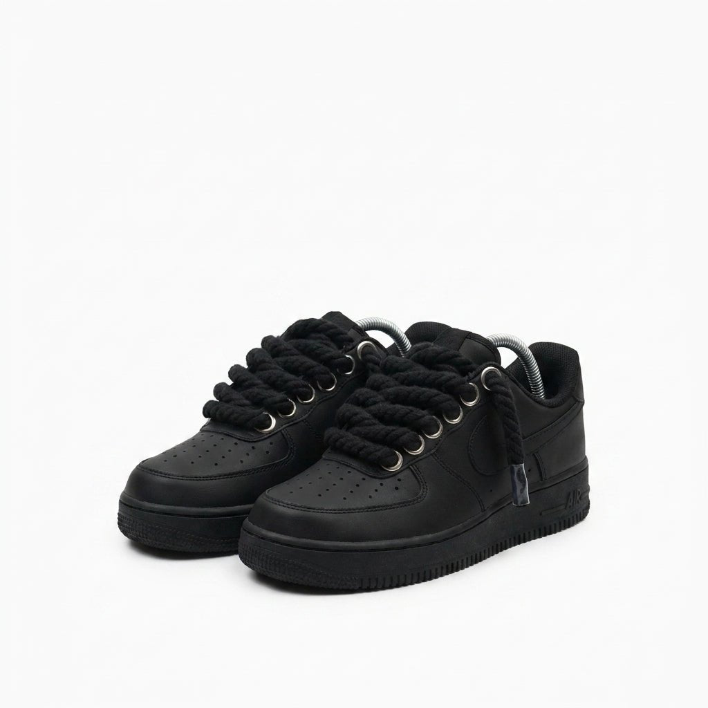 Custom Air Force 1 Black Rope Laces – BL4IR - BL4IR