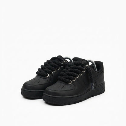 Custom Air Force 1 Black Rope Laces – BL4IR - BL4IR