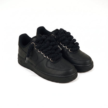 Custom Air Force 1 Black Rope Laces – BL4IR - BL4IR