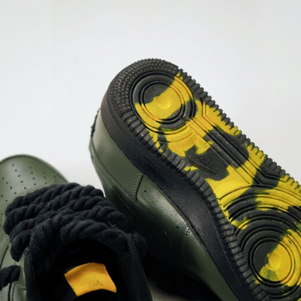 Custom Air Force 1 Olive Green Black Rope Laces – BL4IR - BL4IR