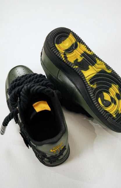 Custom Air Force 1 Olive Green Black Rope Laces – BL4IR - BL4IR