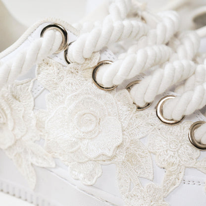 Custom Air Force 1 White Floral Embroidery – BL4IR - BL4IR